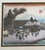 Japanese Ishibe Megawa Village Sato Utagawa Hiroshige Wood Framed Vintage Block Print For Sale - Image 3 of 4