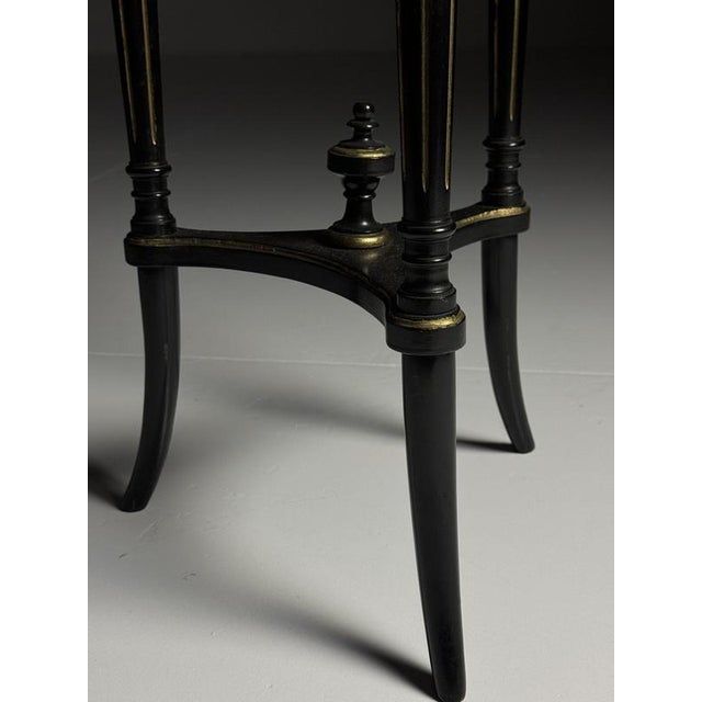 French Side Table with Marble Top For Sale - Image 9 of 14
