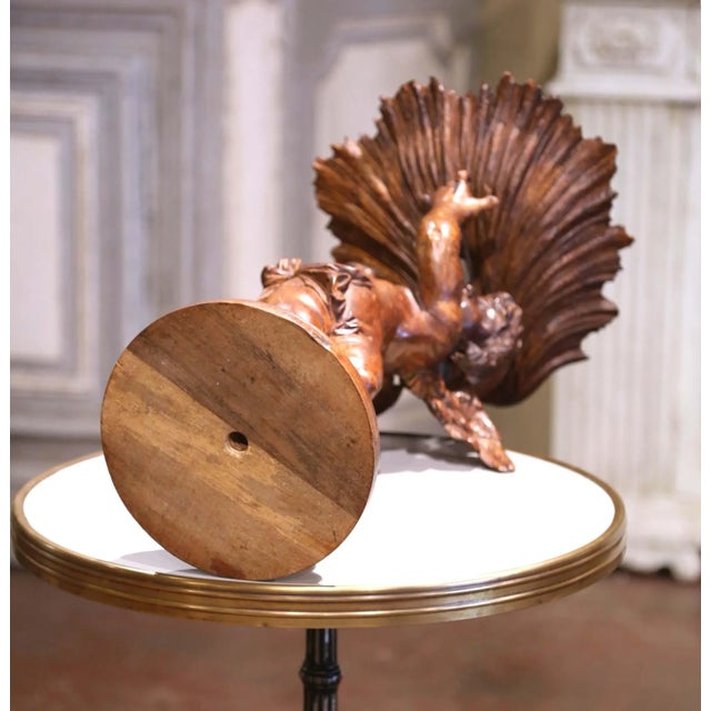 Mid-19th Century Italian Carved Walnut Cherub Compote or Tazza For Sale - Image 11 of 11