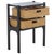 Wood Rozalyn 2 Drawer Accent Table in Matte Black For Sale - Image 7 of 9