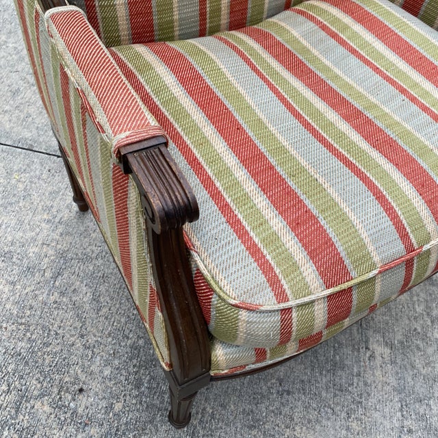 1970s Vintage Wooden Frame Chair For Sale - Image 4 of 6