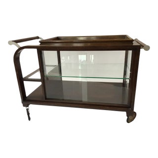 1930s French Deco Bar Serving Cart For Sale
