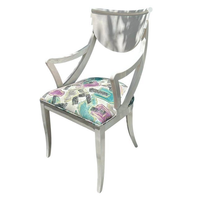 6 Lacquered Wood Hollywood Regency Dining Room Chairs by Pietro Costantini For Sale - Image 10 of 14