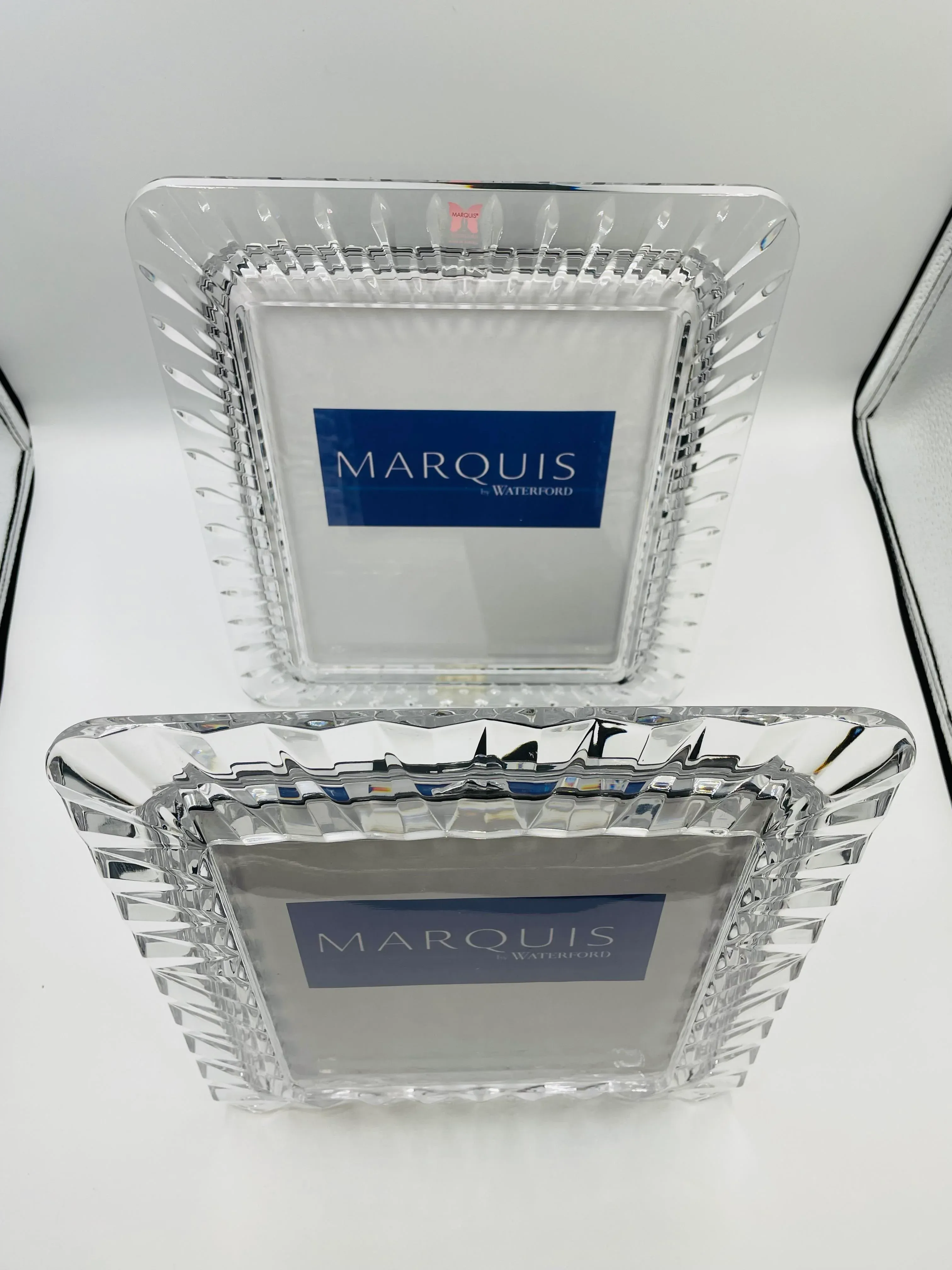 1990s Marquis by Waterford Crystal Retired Sheridan Pattern 8 X 10