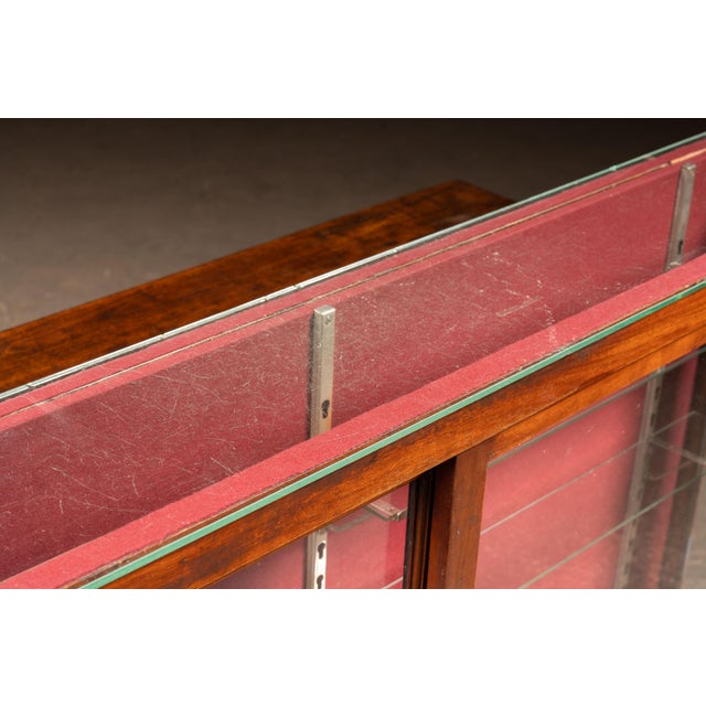 Early 20th Century Red Felt Retail Display Counter For Sale - Image 11 of 16