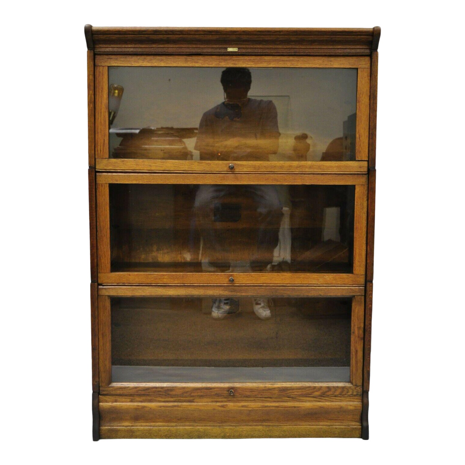 Antique Lundstrom Oak Bookcase Chairish