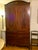 Chestnut 18th C English Hepplewhite Mahogany and Satinwood Inlaid Linen Press, Circa 1780 For Sale - Image 8 of 11