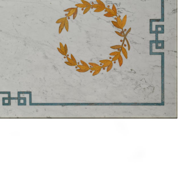 Contemporary White Carrara Marble Coffee Table from Cupioli Living For Sale - Image 3 of 5