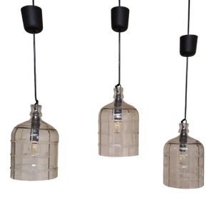 Vintage Hanging Lamps, 2000s, Set of 3