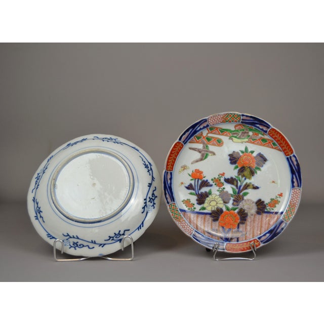 Antique Japanese Imari Plates, Set of 2 For Sale - Image 5 of 14