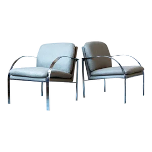 1970s Mid-Century Lounge Chairs - A Pair