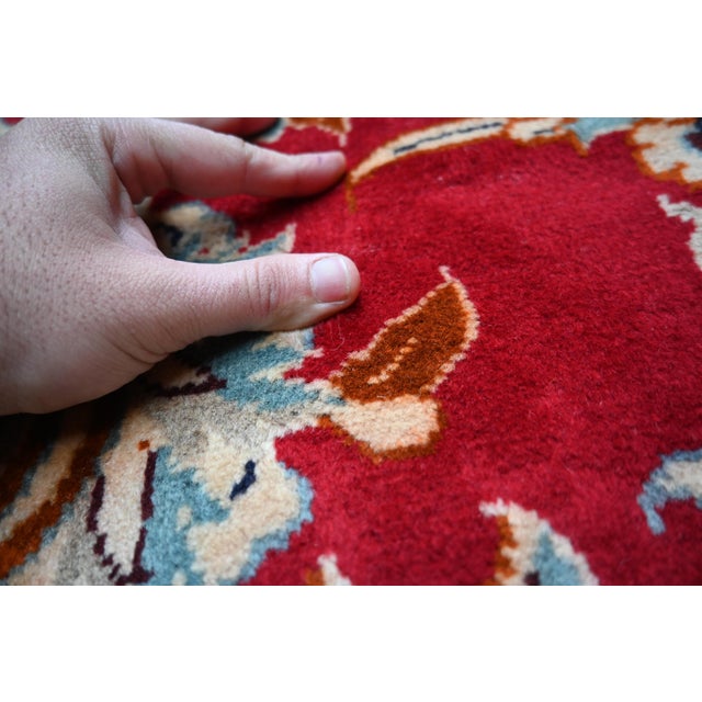 Persian 1960s Bold Persian Isfahan Rug For Sale - Image 3 of 7