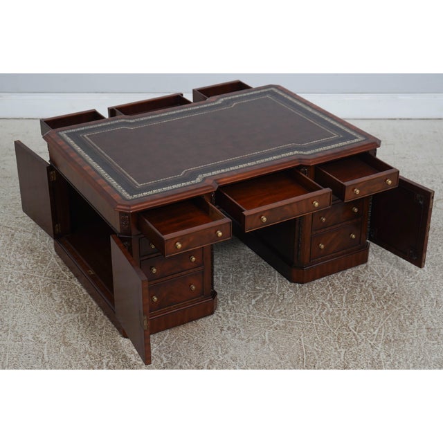 Maitland - Smith Maitland Smith Leather Top Coffee Table For Sale - Image 4 of 18