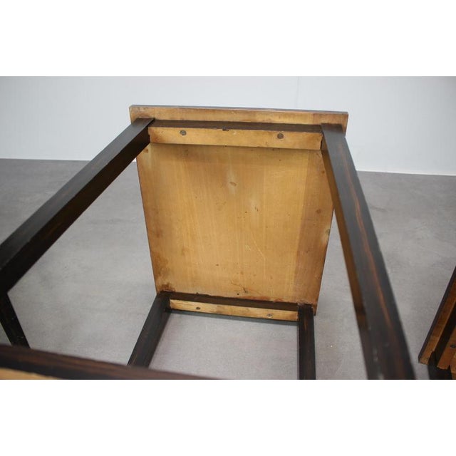 Mid-Century Modern Macassar Veneer Nesting Tables, 1950s, Set of 3 For Sale - Image 12 of 13