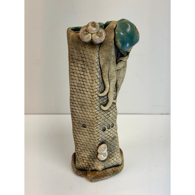 2000 - 2009 Vintage Handmade Ceramic Sculpture "Woo" Creature by Richard Marshall For Sale - Image 5 of 9