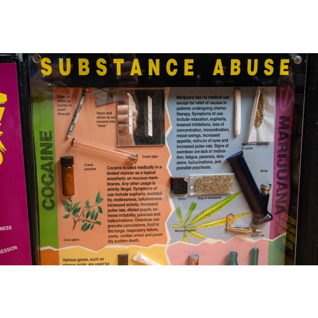 Plastic Vintage "Substance Abuse Identification" Classroom Teaching Aid by Health Edco For Sale - Image 7 of 15