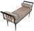 Post Modern Steel and Upholstered Bench by Design Institute America Dia C 1980/1990's For Sale In New York - Image 6 of 12