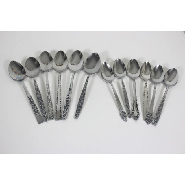 Curated Mismatched MCM 5 Piece Place Setting for 6 Stainless Steel Flatware Set- 30 Pieces For Sale - Image 10 of 10