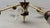 Metal Ceiling Light with Textured Glass Shades and Crystal Prisms, 1960s For Sale - Image 7 of 15