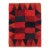 Vintage Swedish Rya Rug, Red and Black Geometric Pattern - Rug & Kilim For Sale