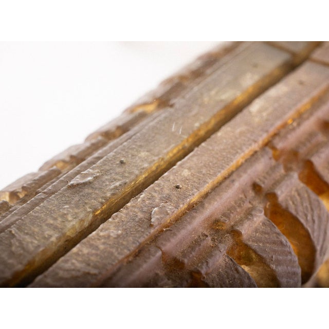 Large Mid Century Resin Framed Mirror For Sale In New York - Image 6 of 10