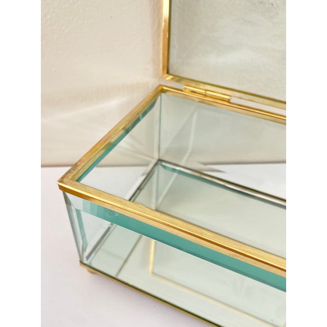 Italian Art Deco Beveled Glass Box, Italy, 1930 For Sale - Image 6 of 18