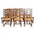 19th Century Set of 14 Ladder Back and Rush Seat Dining Chairs For Sale - Image 10 of 18
