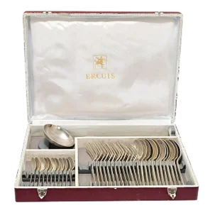 Partial Silver Cutlery Service by Maison Ercuis - 36 Pieces