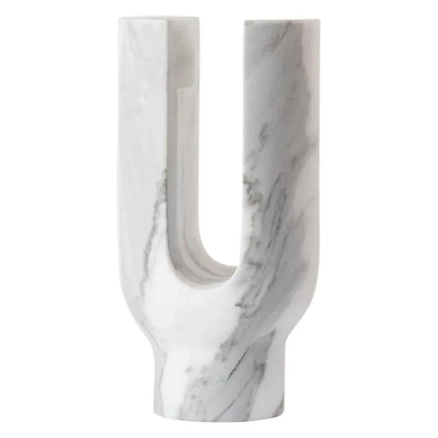 Gray Statuary Lyra Candleholder by Dan Yeffet For Sale - Image 8 of 8