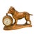 A choice example of late Victorian or Edwardian animalier horology, depicting a classic English Bulldog or Bullmastiff...