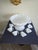 Milk Glass Swirl Pattern Punch Set For Sale - Image 11 of 16