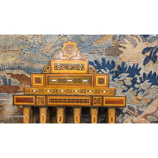 1990s 1990s A Pair of Arabesques Moorish Mosaic Chairs For Sale - Image 5 of 8