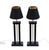Mid-Century Modern Lamps in Wood, 1970s, Set of 2, in Restored conditions. Designed 1970 to 1979 European Plug (up to...