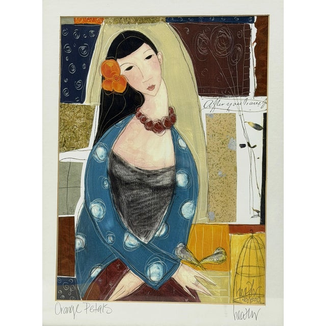 Sculpture Materials Orange Petals — Signed and Numbered Limited Edition Figurative Art Print, 40/500 For Sale - Image 7 of 18