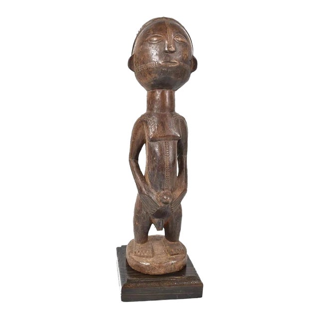 Early 20th Century Tabwa Standing Figure on Custom Base For Sale