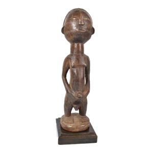 Early 20th Century Tabwa Standing Figure on Custom Base