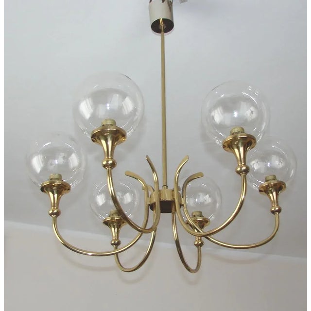 Chandelier from Wila, 1960s, in Very Good conditions. Designed 1960 to 1969 Up to 250V (Europe/UK Standard).The wiring of...