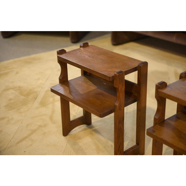 Guillerme et Chambron Bedside Tables by Guillerme and Chambron for Votre Maison, 1960s, Set of 2 For Sale - Image 4 of 13