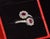 Certified Natural 2.08cts Ruby & Diamond Floral Bypass Halo Ring in Solid 18k White Gold, Size 5.5 For Sale - Image 12 of 12