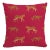 20" Indoor/Outdoor Pillow Raspberry Cheetah Walk For Sale