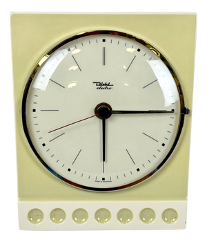 Vintage Kitchen Ceramic Wall Clock from Diehl, 1960s