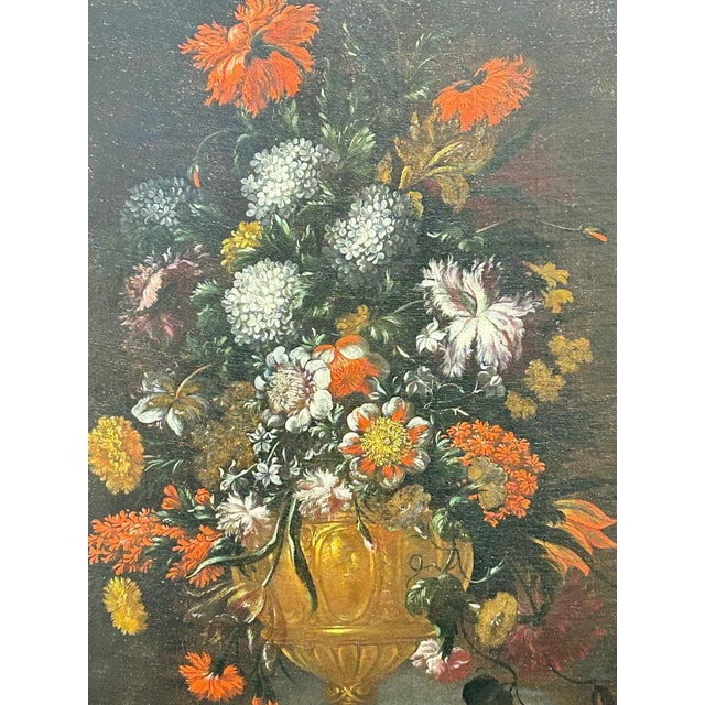 2000 - 2009 After Francesco Mantovano, Still Lifes, 1600s, Oil Painting on Canvas, Framed, Set of 2 For Sale - Image 5 of 11