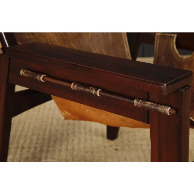 Sergio Rodrigues 'Kilin' Lounge Chairs in Rosewood & Leather, Oca, Brazil 1970s For Sale - Image 16 of 18