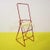 Red Red Metal Step Stool with White Plastic Seat from Norda For Sale - Image 8 of 12