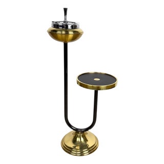 Vintage Brass Standing Ashtray, 1950s For Sale