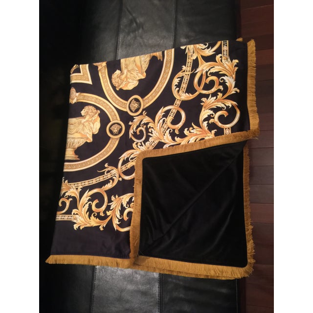 Gianni Versace Custom Made Lion and Urn Throw For Sale In New York - Image 6 of 13