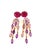 Bochic "Capri" Red Ruby & Purple Amethyst Earrings Set in 18k Gold & Silver For Sale - Image 17 of 18