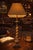 English Vintage Theodore Alexander Barley Twist Lamp, Leather‑Look Shade, Faux Tortoise Shell Liner, Tall at 37.5” Ralph Lauren Style Club Room - See Pics! For Sale - Image 3 of 11
