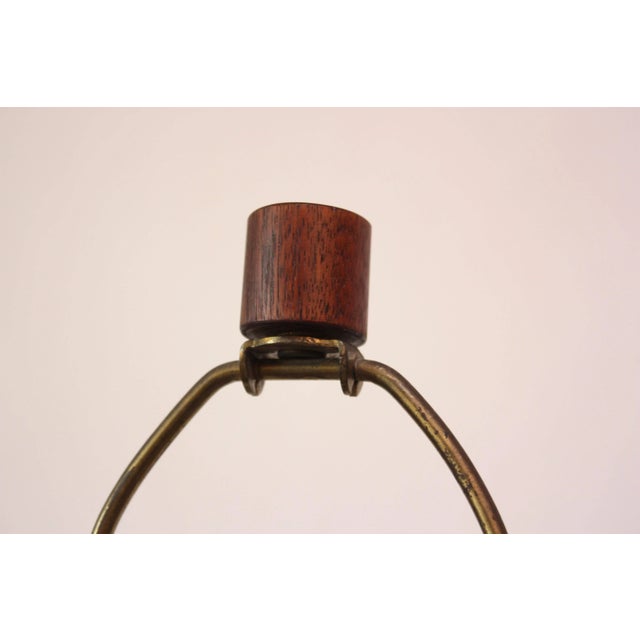 Wood Large Stoneware Table Lamp by Martz for Marshall Studios For Sale - Image 7 of 11