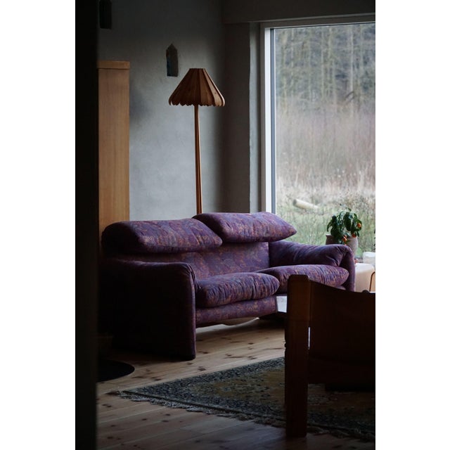 Late 20th Century Green & Orange Fabric by Vico Magistretti, 1980s For Sale - Image 10 of 16